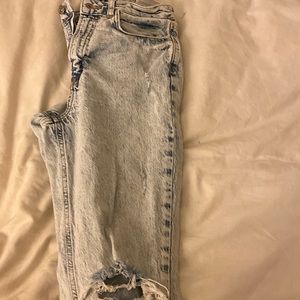 ZARA WASHED STRAIGHT LEG JEANS